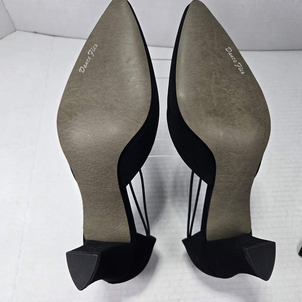 Easy Street Alive 5 Moonlight Heels Rhinestone Accents Women's Size 7 Extra Wide - Picture 10 of 14